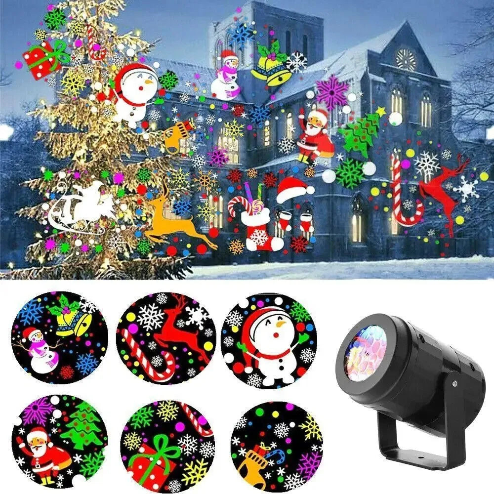 Christmas Party Lights Snowflake Projector Light Christmas Decor