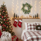 24in Christmas Wreath Foliage Cedar With Pinecone & Berry Accents Artificial Plants Garland