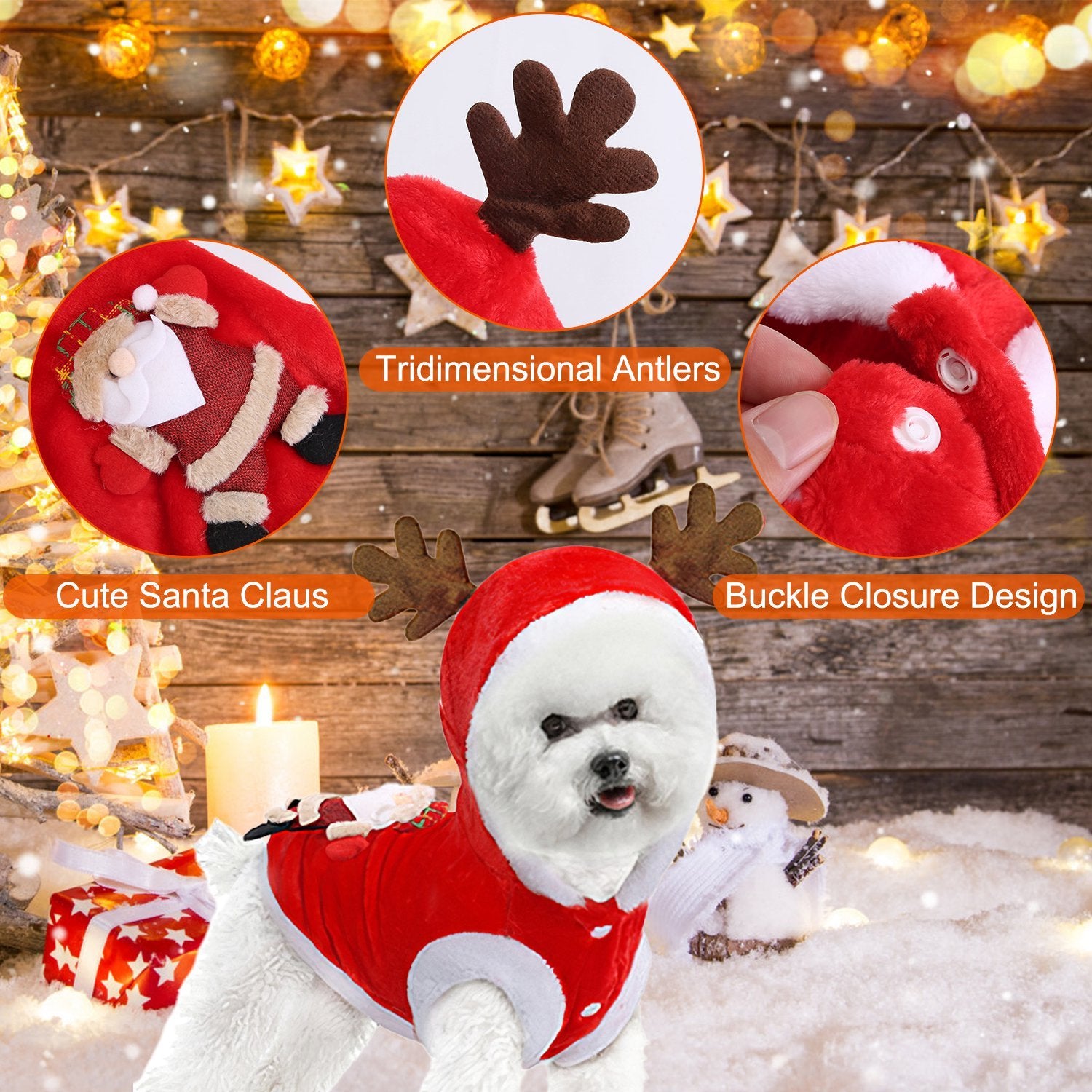 1Pc Pet Christmas Clothes