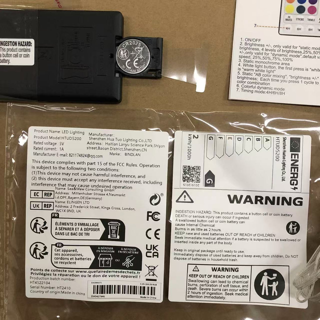 Christmas Tree Light Strings, LED Light Strings With Remote Control, Christmas Decorations