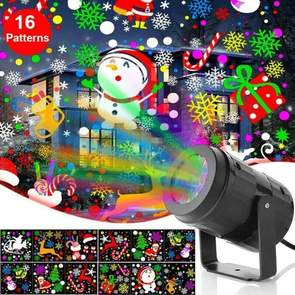 Christmas Party Lights Snowflake Projector Light Christmas Decor